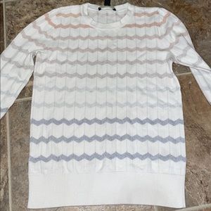 Long sleeve chevron sweater
